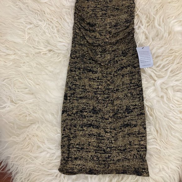 HALSTON HERITAGE Tweed Pattern Midi Length Dress - Picture 4 of 10